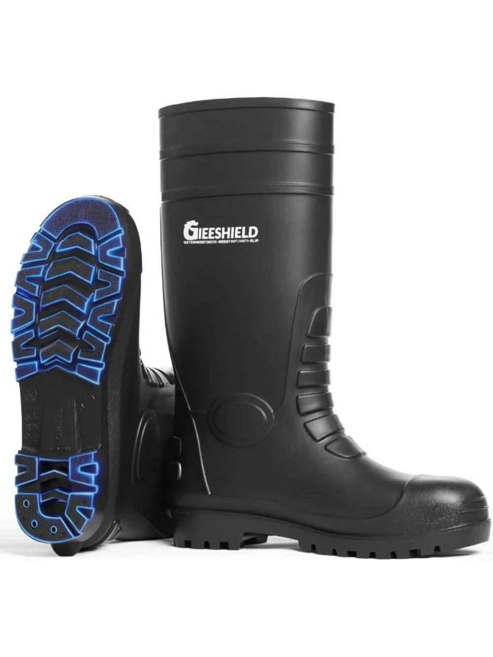 Waterproof Slip-Resistant PVC Rain Boots for Men & Women - Durable Knee-High